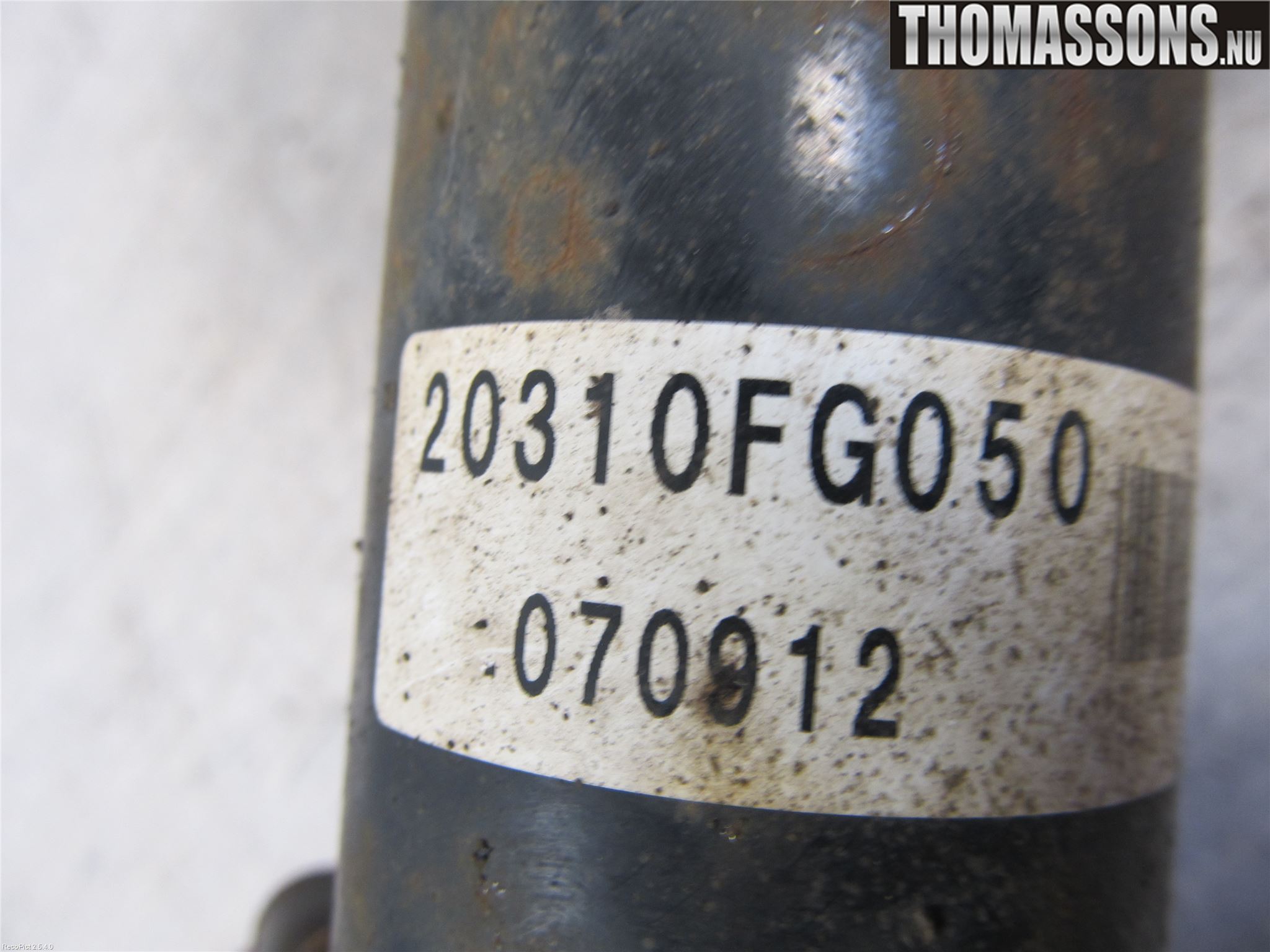 Subaru IMPREZA III 08-11 Fjærbein Foran Venstre