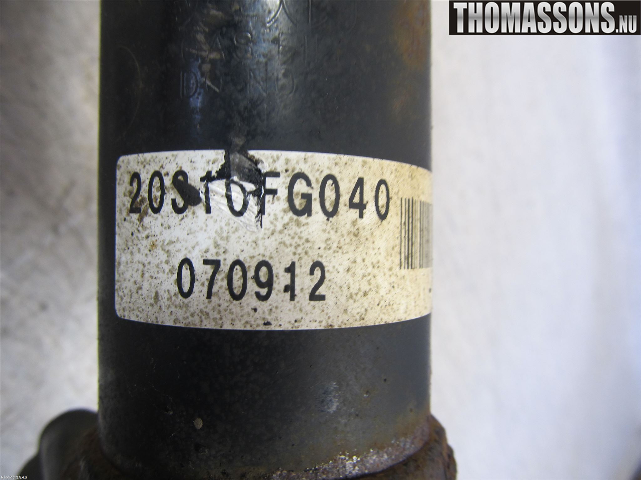 Subaru IMPREZA III 08-11 Fjærbein Foran Høyre