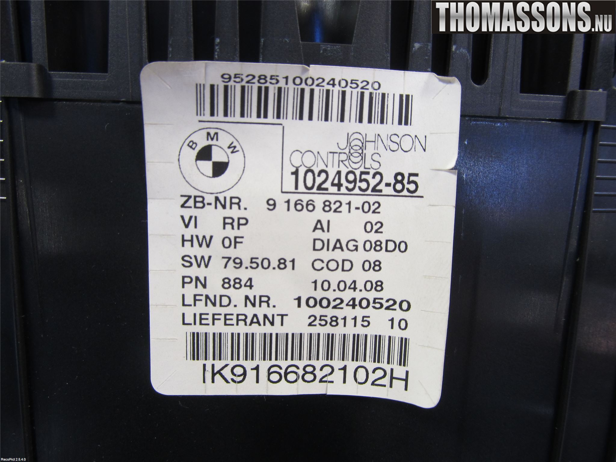 BMW 1 E87/81 5D/3D 03-11 Instr Kombinert