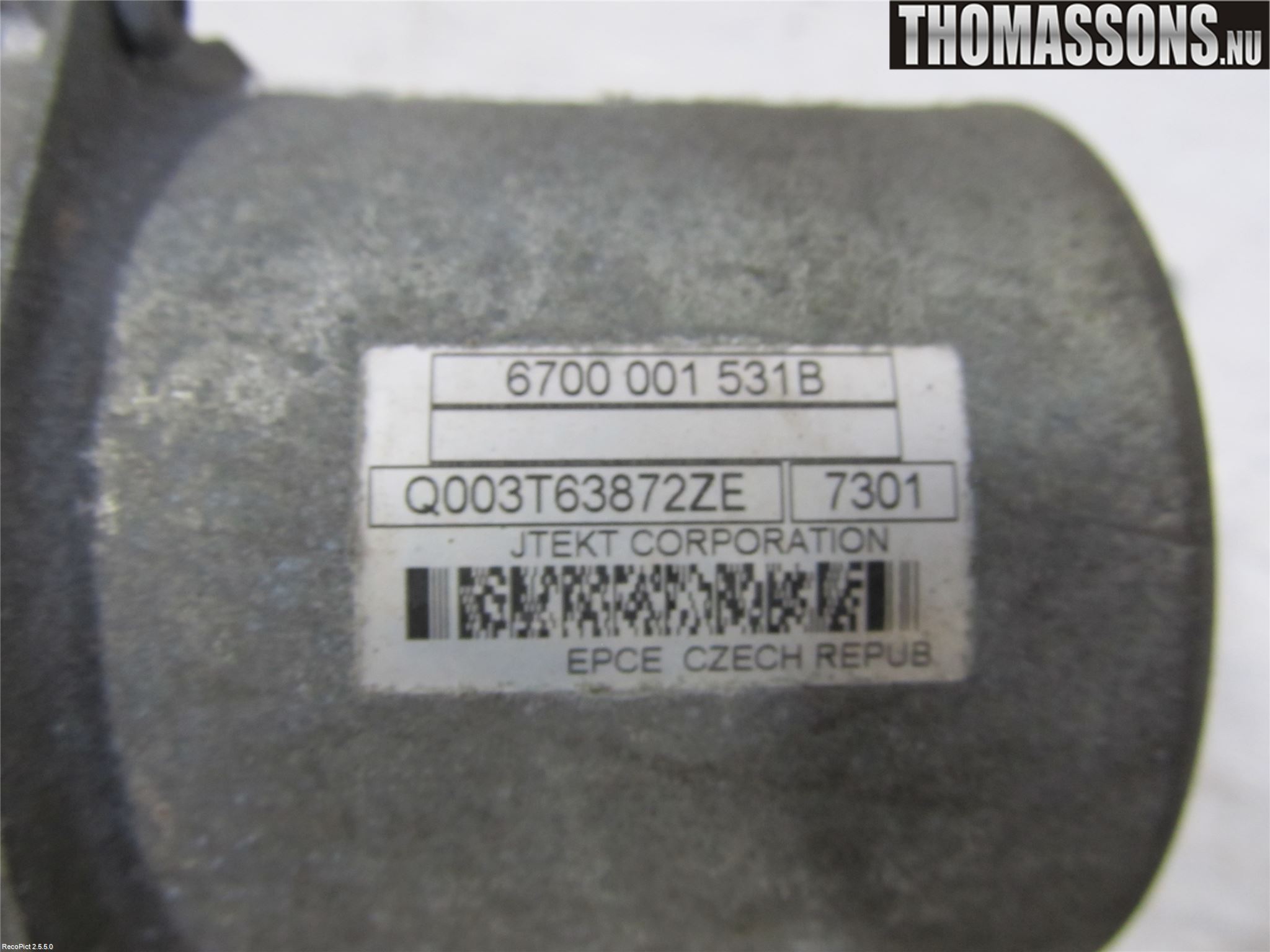 Peugeot 207 Servo Snekke - Tannstang