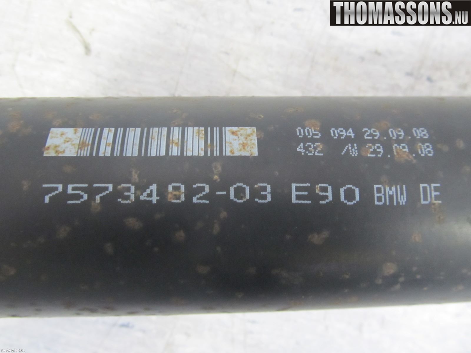 BMW 3 E90/91 SED/TOU 05-12 Mellomaksel Bakre
