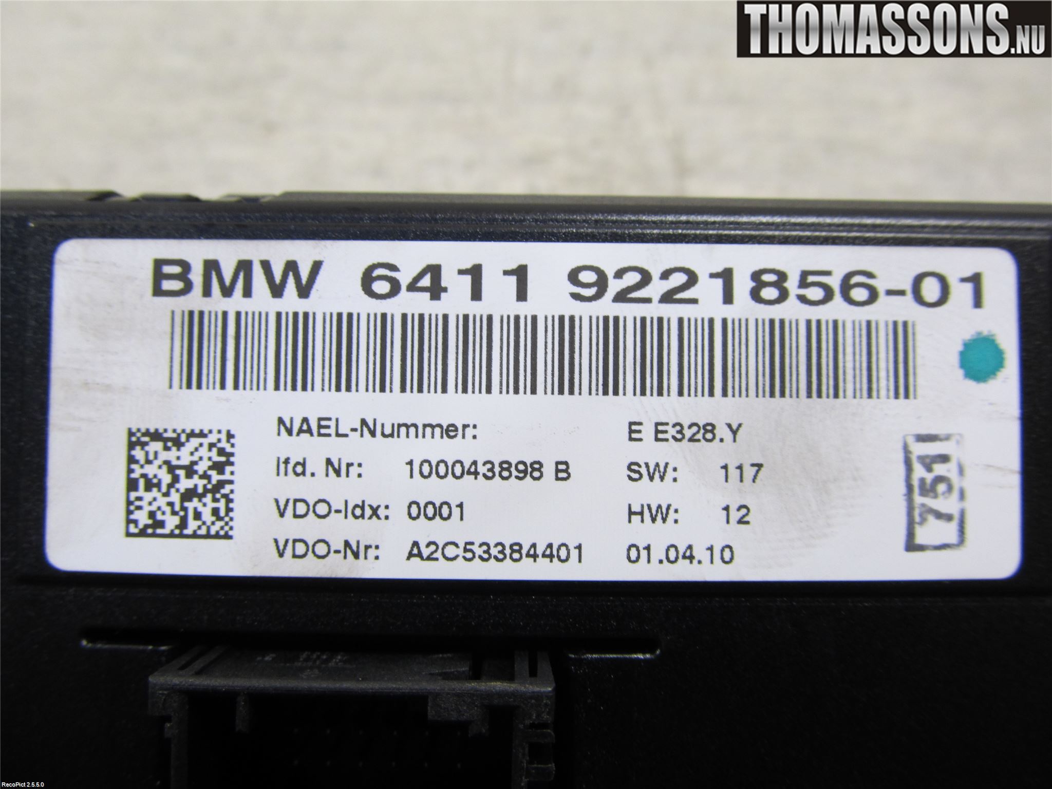 BMW X1 E84 10-15 Varmeapparat Panel(Regulering)