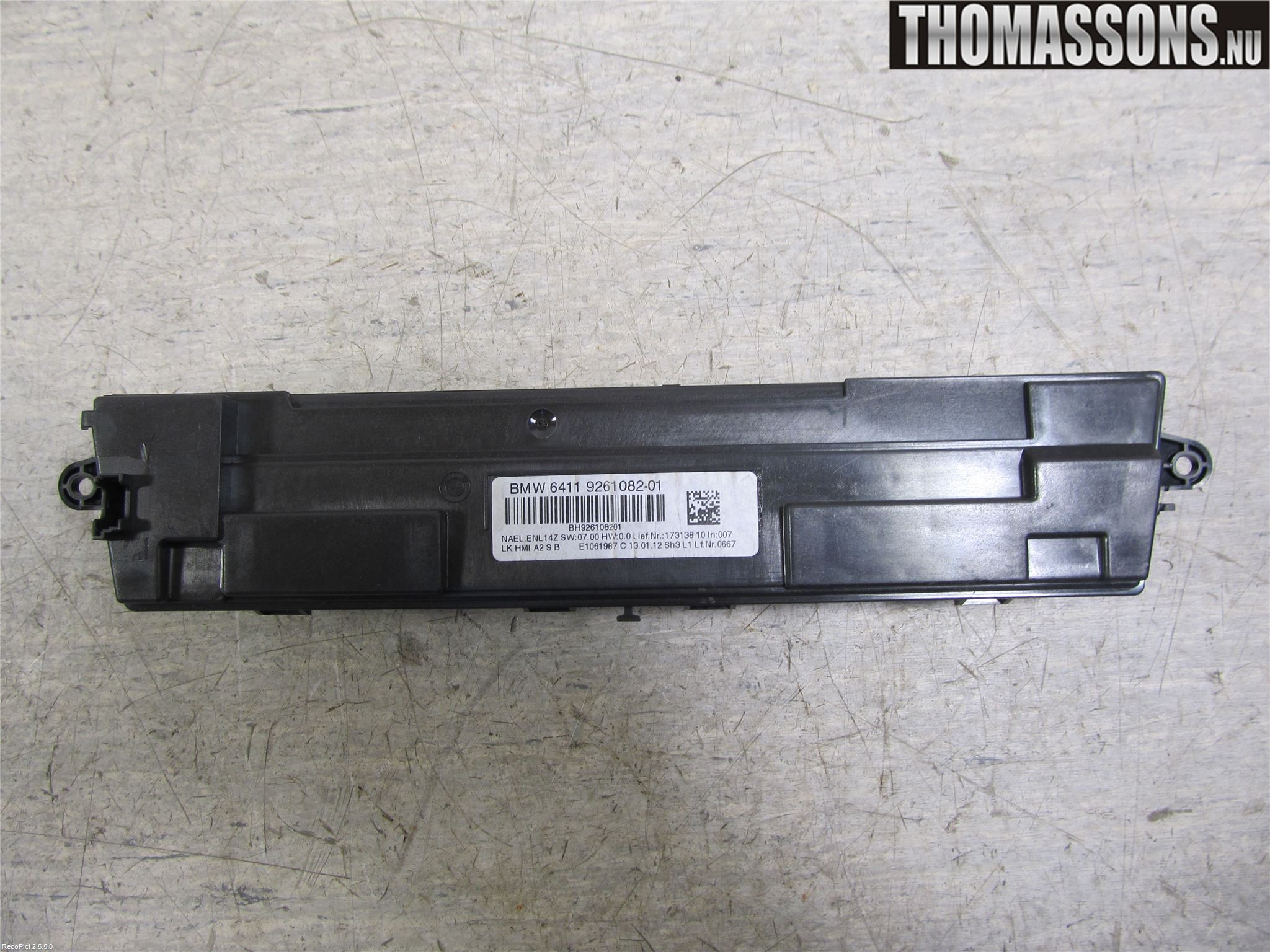 BMW 1 F20/F21 11-19 Varmeapparat Panel(Regulering)