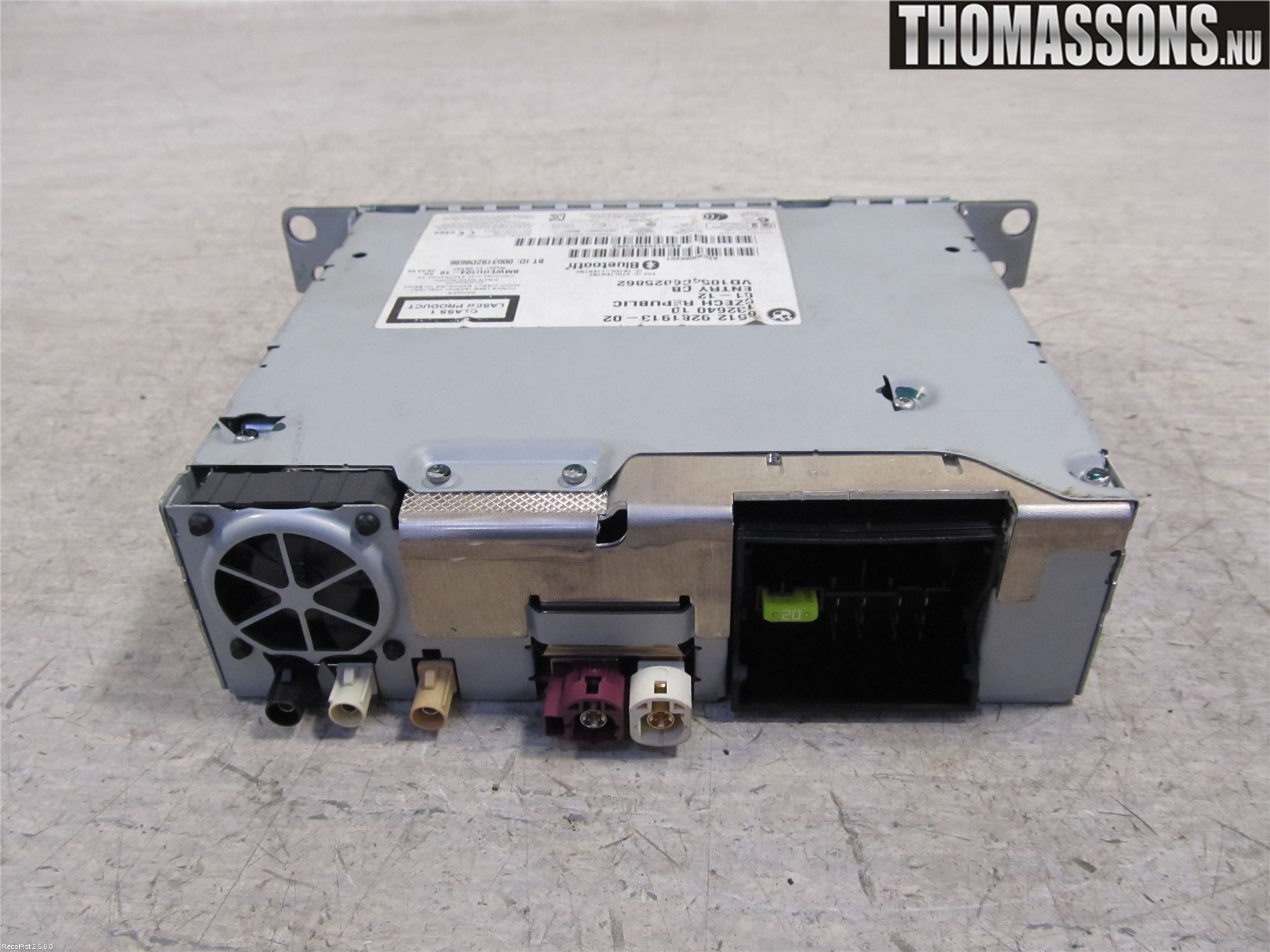 BMW 1 F20/F21 11-19 Stereo Radio Med Cd