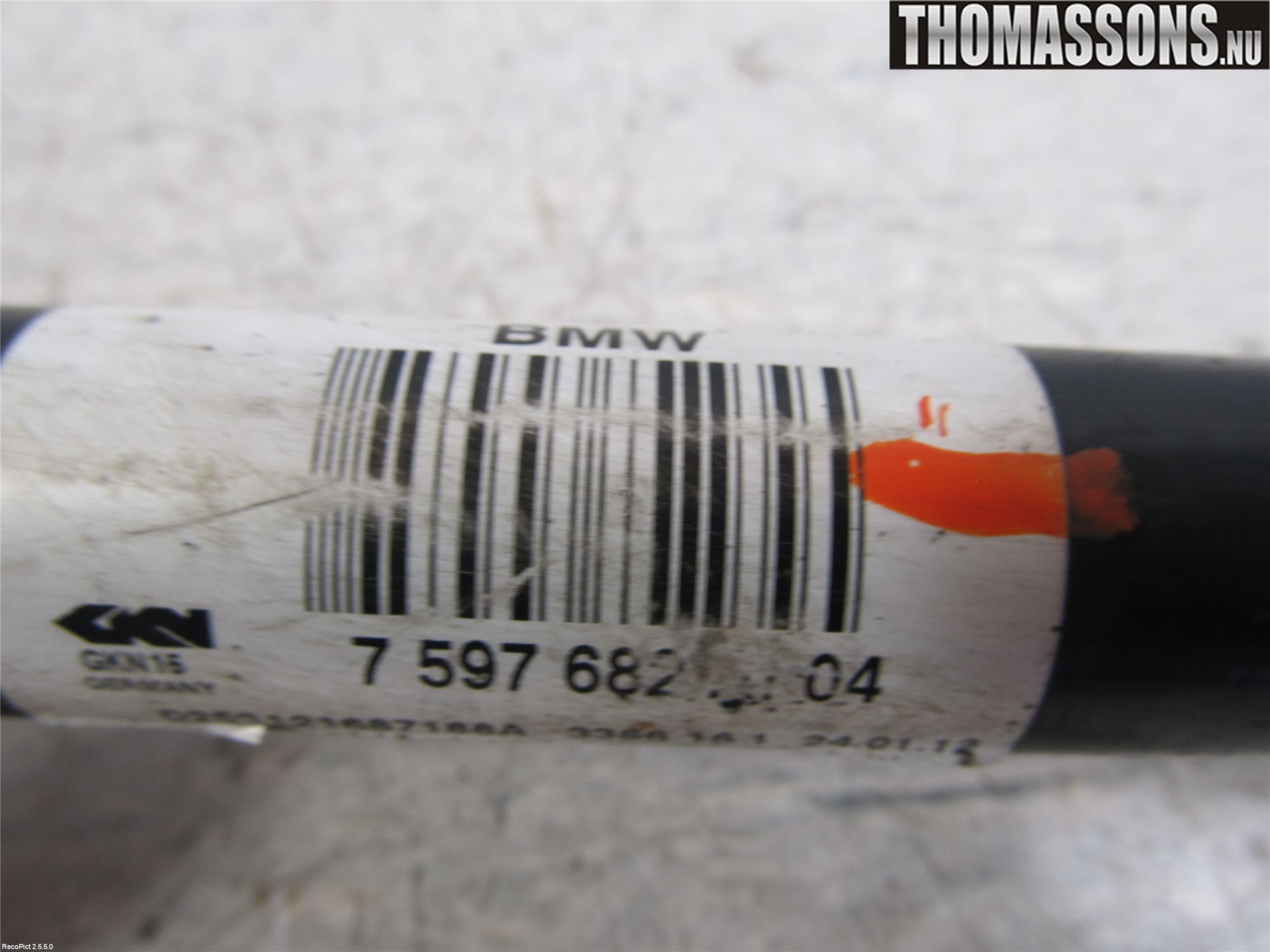BMW 1 F20/F21 11-19 Drivaksel Bak Kompl Høyre