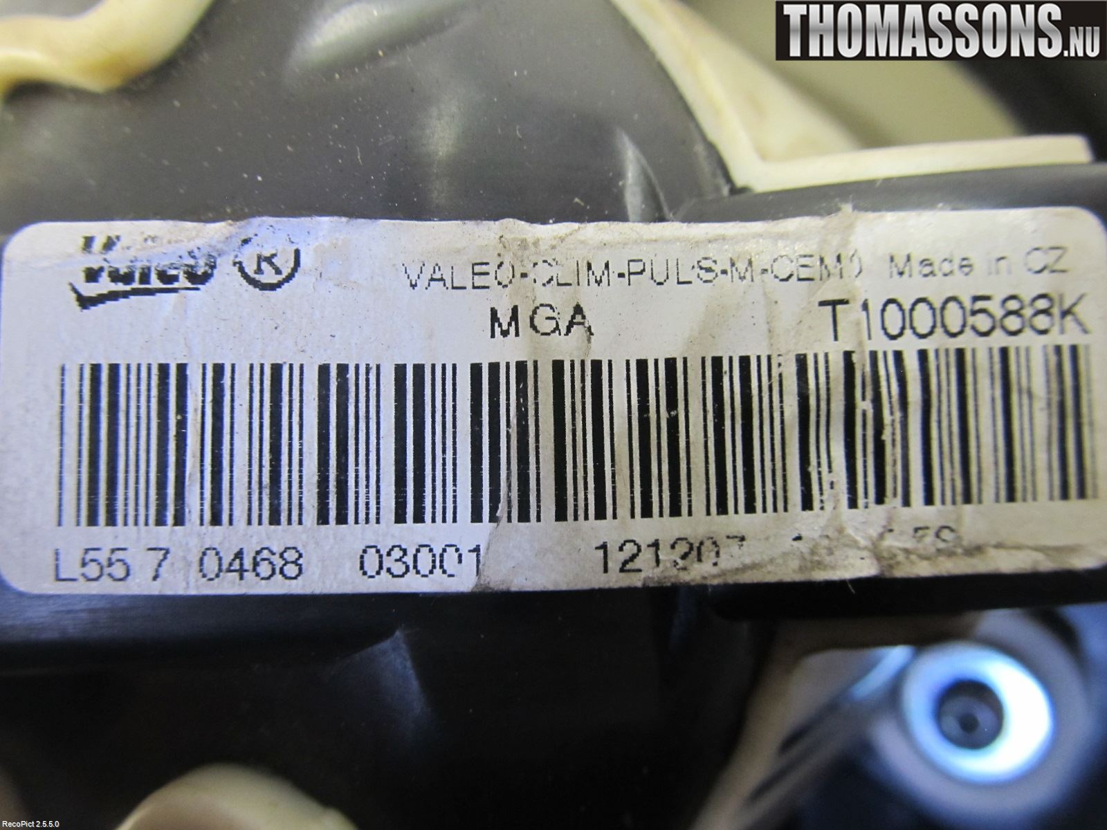 Peugeot 308 08-13 Varme Ac Varmeapparatvifte