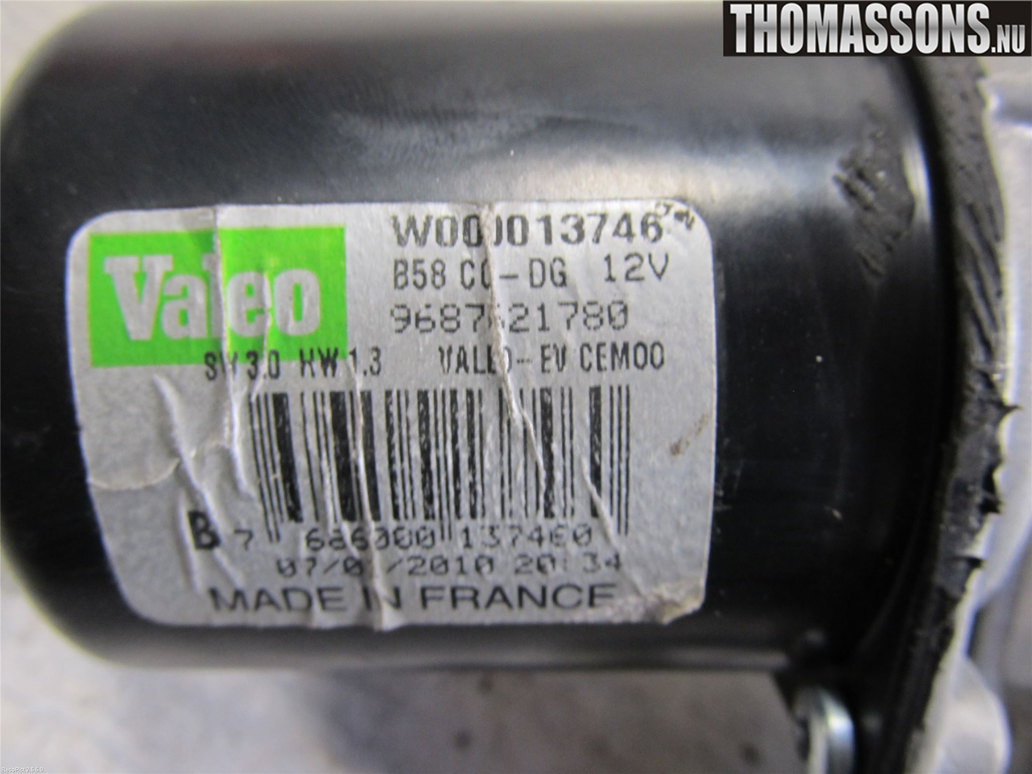 Citroen C4 GRAND PICASSO 07-13 Viskermotor Frontrute