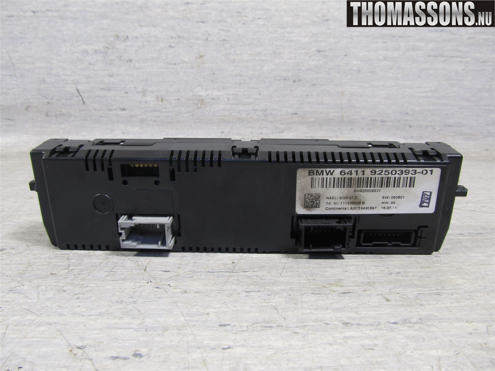BMW 3 E90/91 SED/TOU 05-12 Varmeapparat Panel(Regulering)