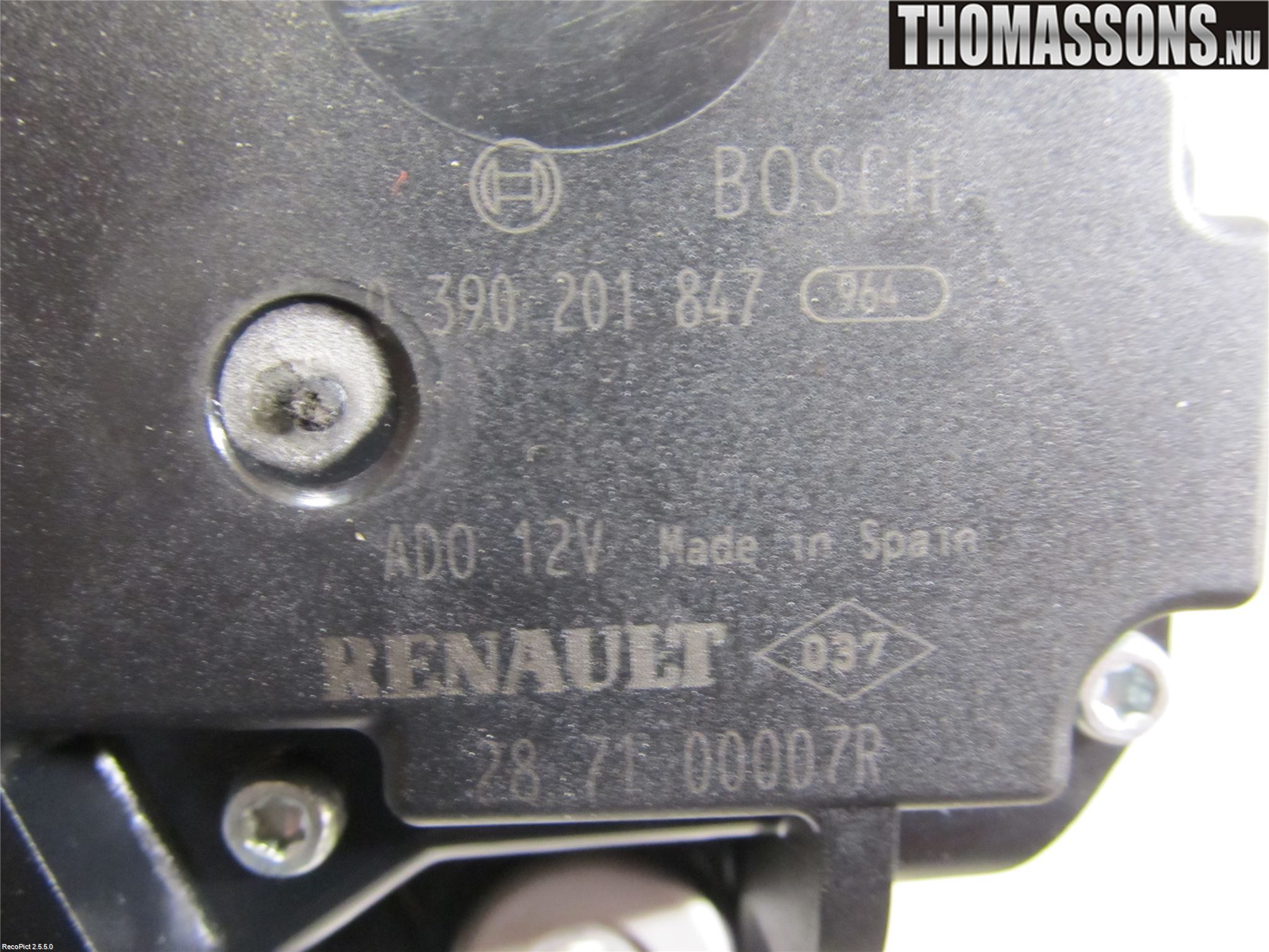Renault MEGANE III 09-15 Viskermotor Bakluke