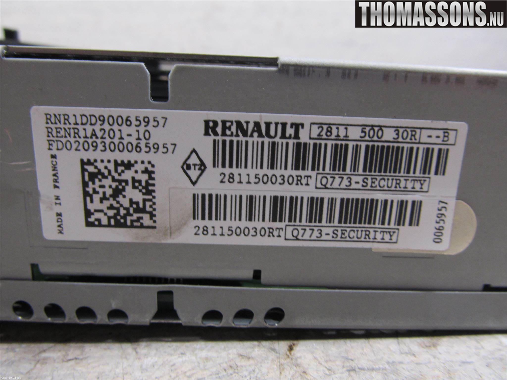 Renault MEGANE III 09-15 Stereo Radio