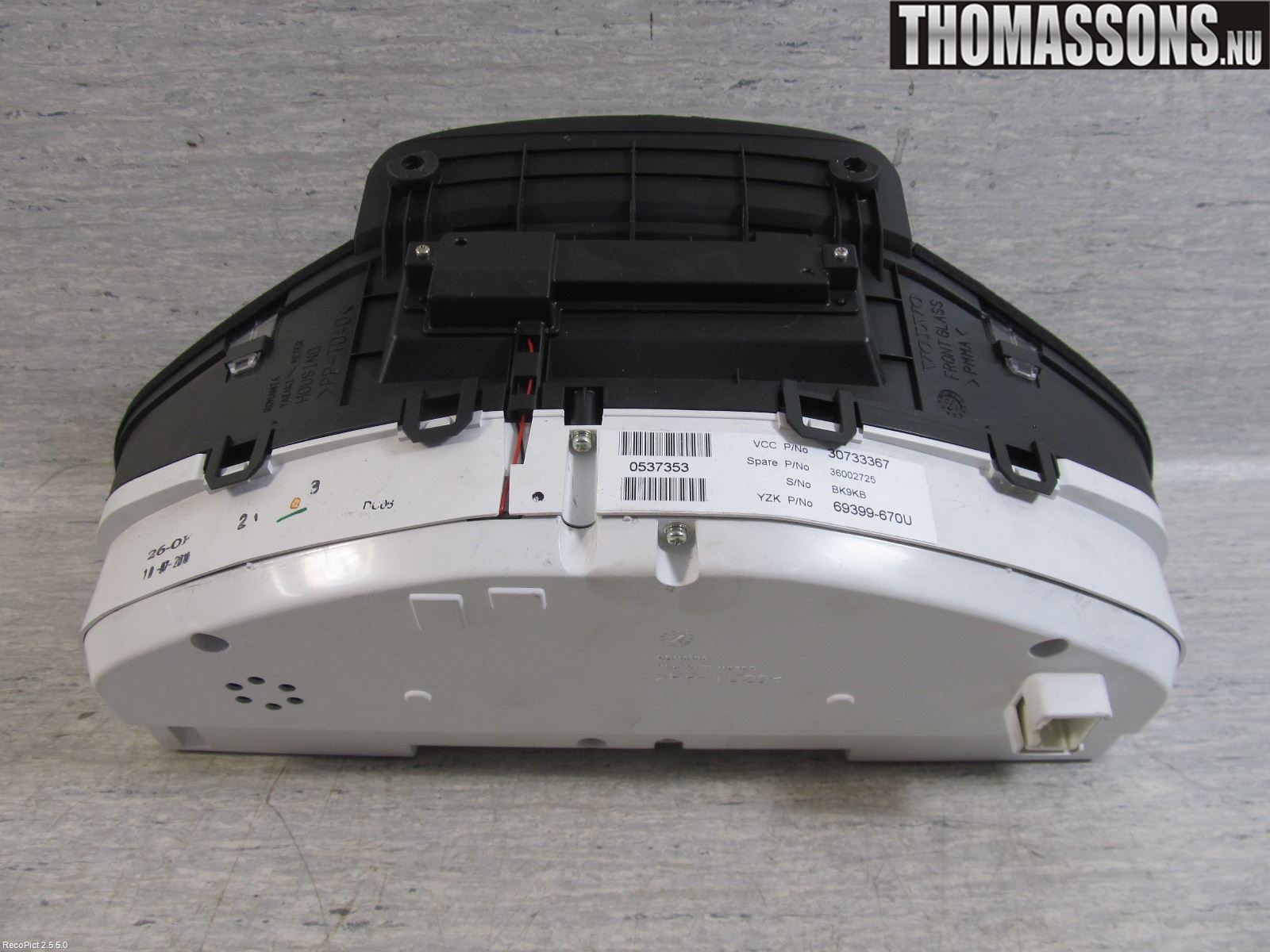 Volvo V70 08-13 Instr Kombinert