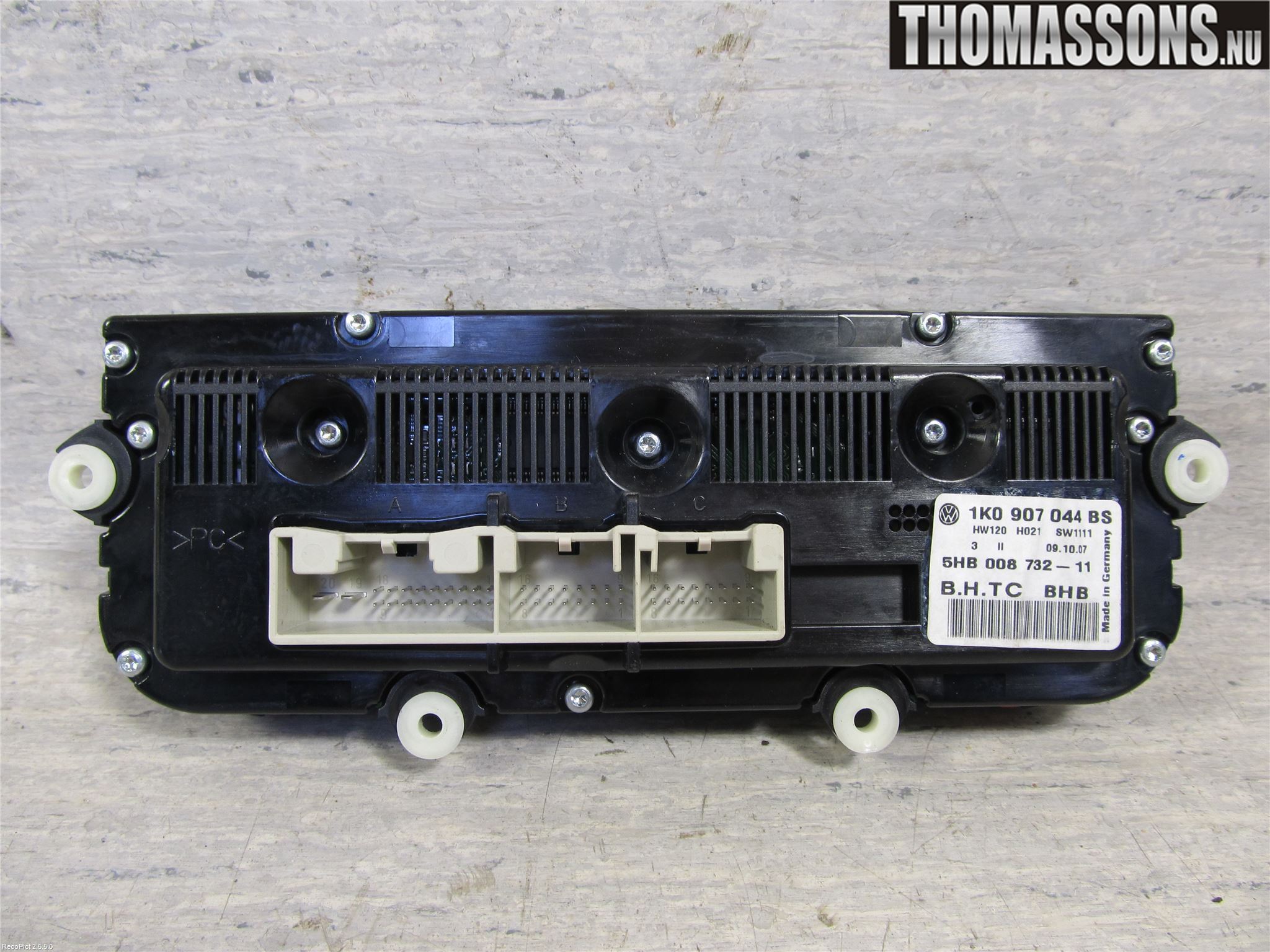 Volkswagen VW GOLF V 04-09 Varmeapparat Panel(Regulering)