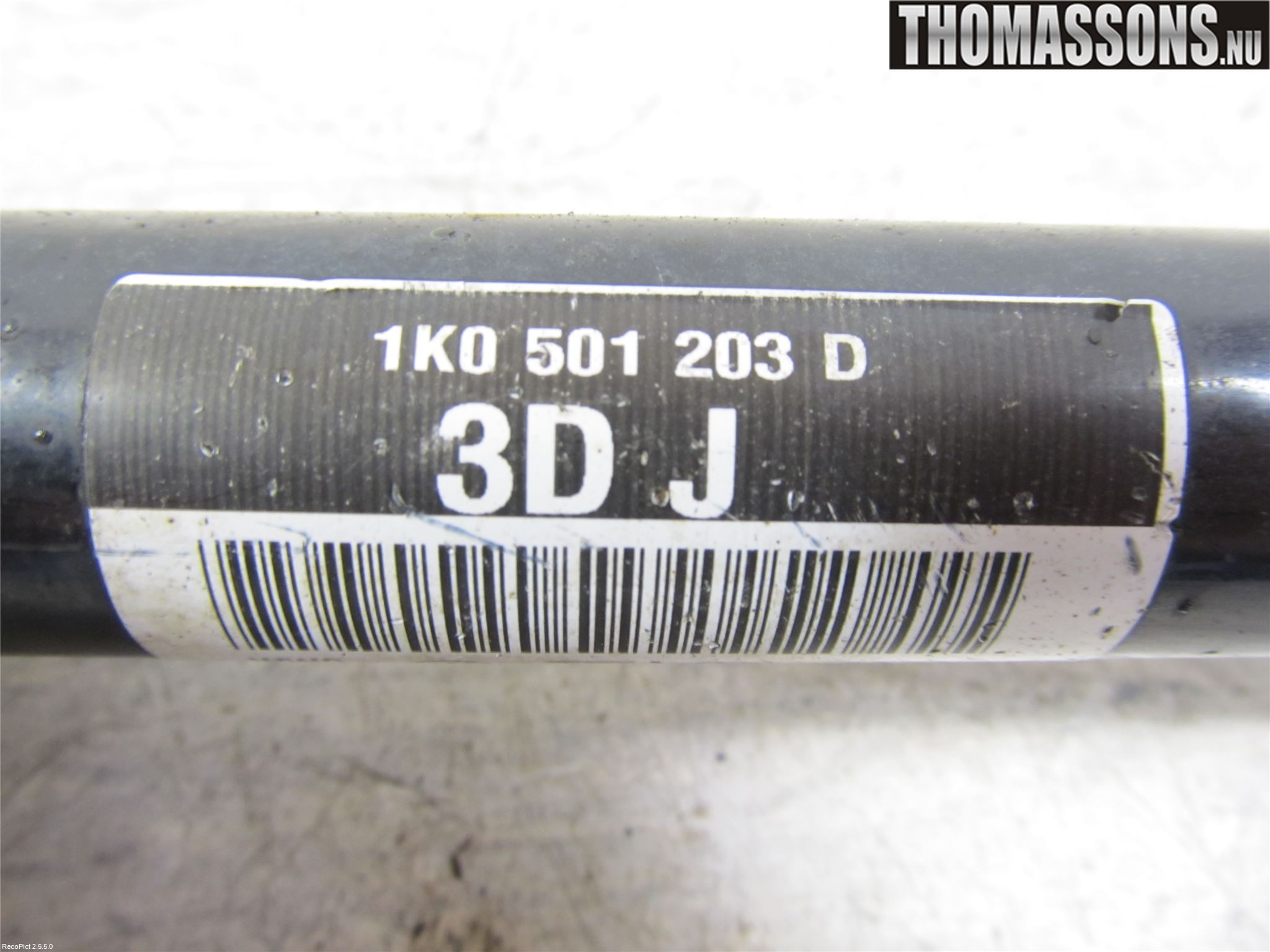 Volkswagen VW GOLF V 04-09 Drivaksel Bak Kompl Venstre