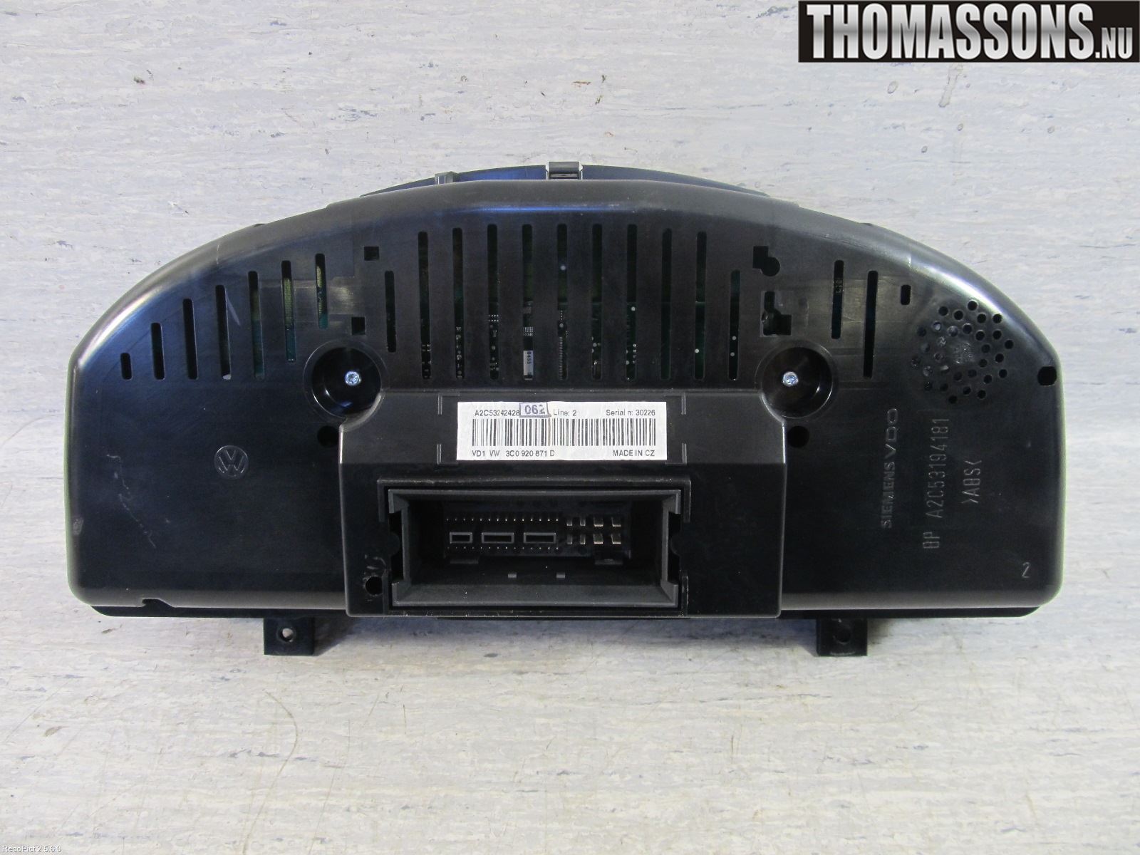 Volkswagen VW PASSAT 05-11 Instr Kombinert