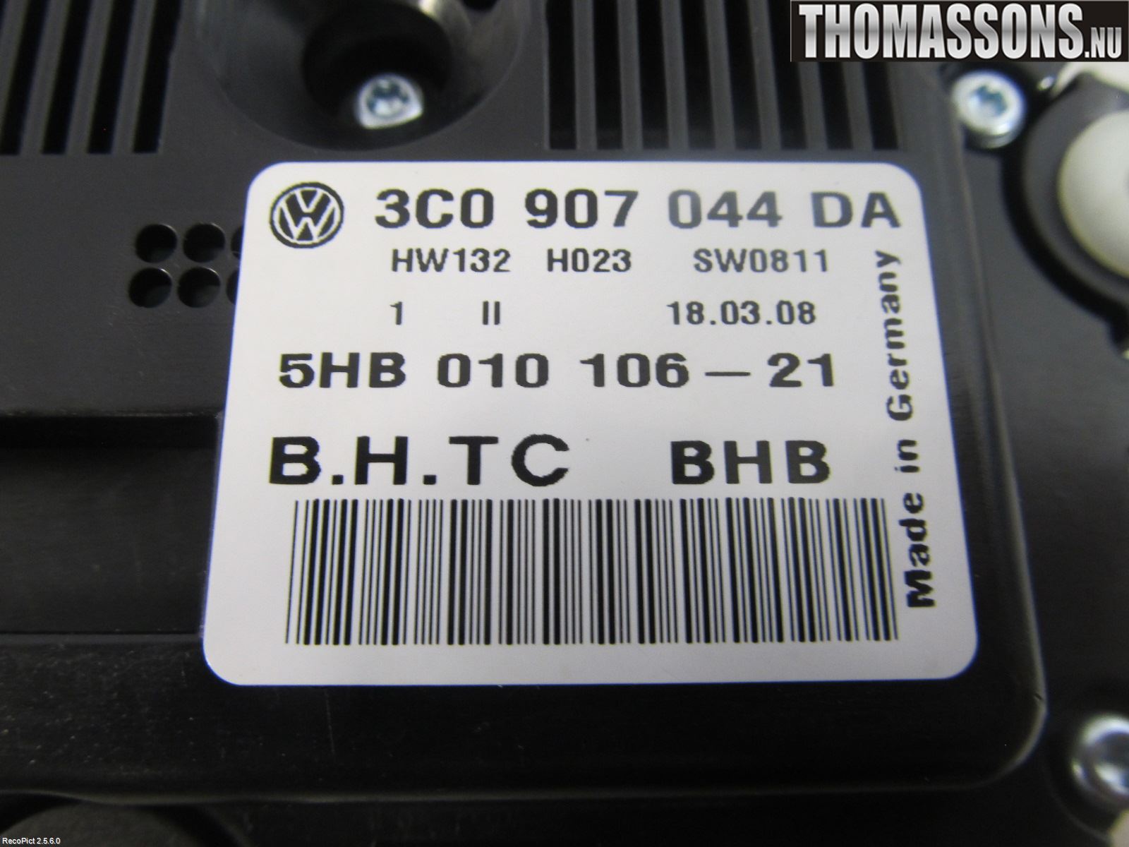 Volkswagen VW PASSAT 05-11 Varmeapparat Panel(Regulering)
