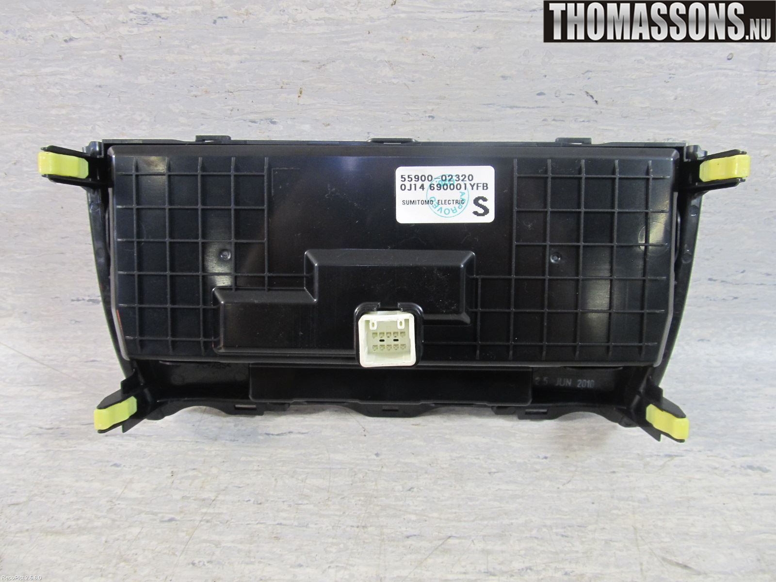 Toyota AURIS 10-12 Varme Ac Betjening-Display