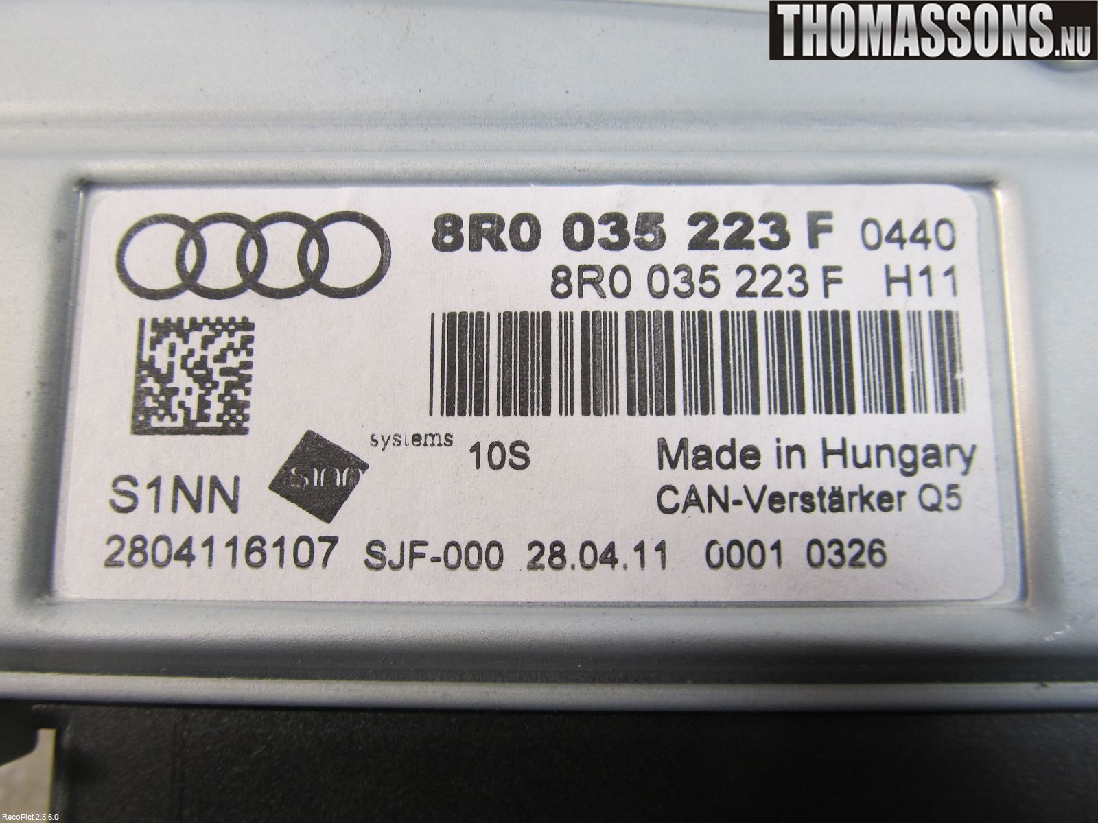 Audi Q5 09-16 Stereo Forsterker