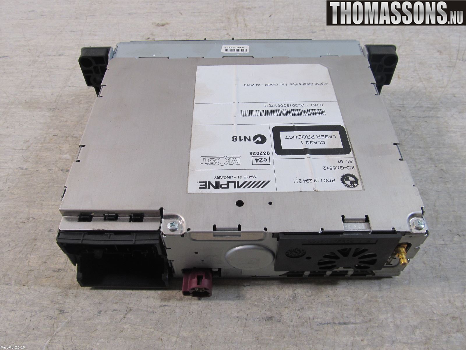 BMW 5 F10/F11/F18 09-17 Stereo Radio