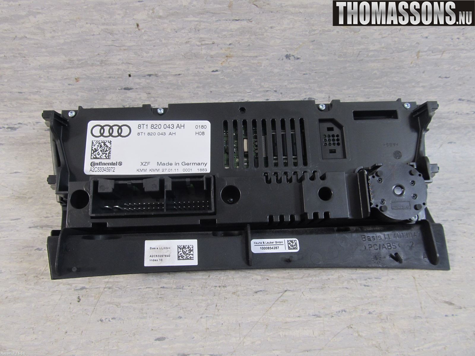 Audi A5 07-16 Varme Ac Betjening-Display