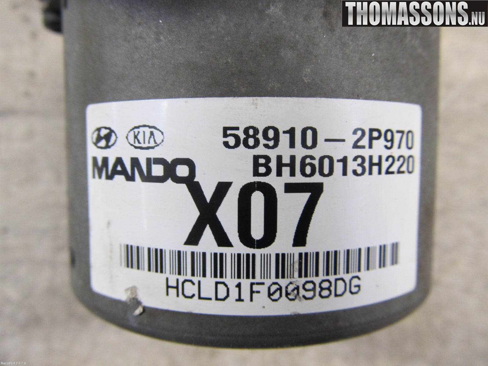 Kia SORENTO 10-14 Abs Hydraulikkaggregat