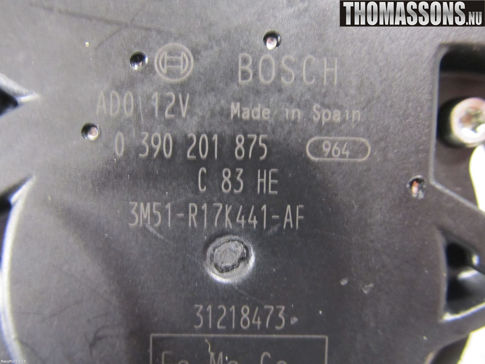 Ford S-MAX 06-15 Viskermotor Bakluke