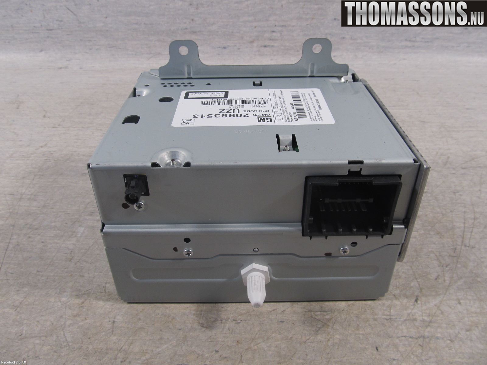 Opel ASTRA J 10-15 Stereo Radio