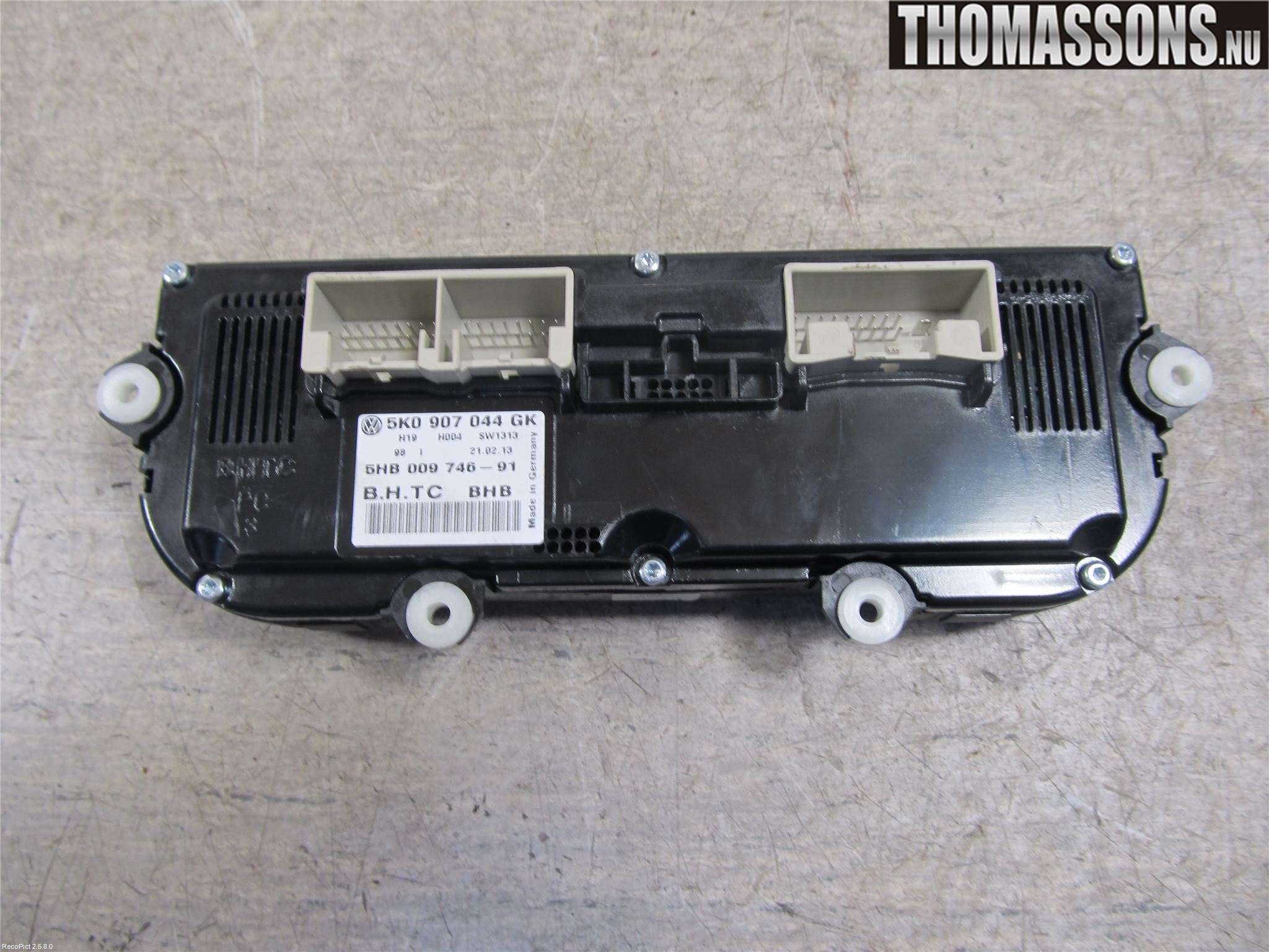 Volkswagen VW GOLF VI 09-13 Varme Ac Betjening-Display