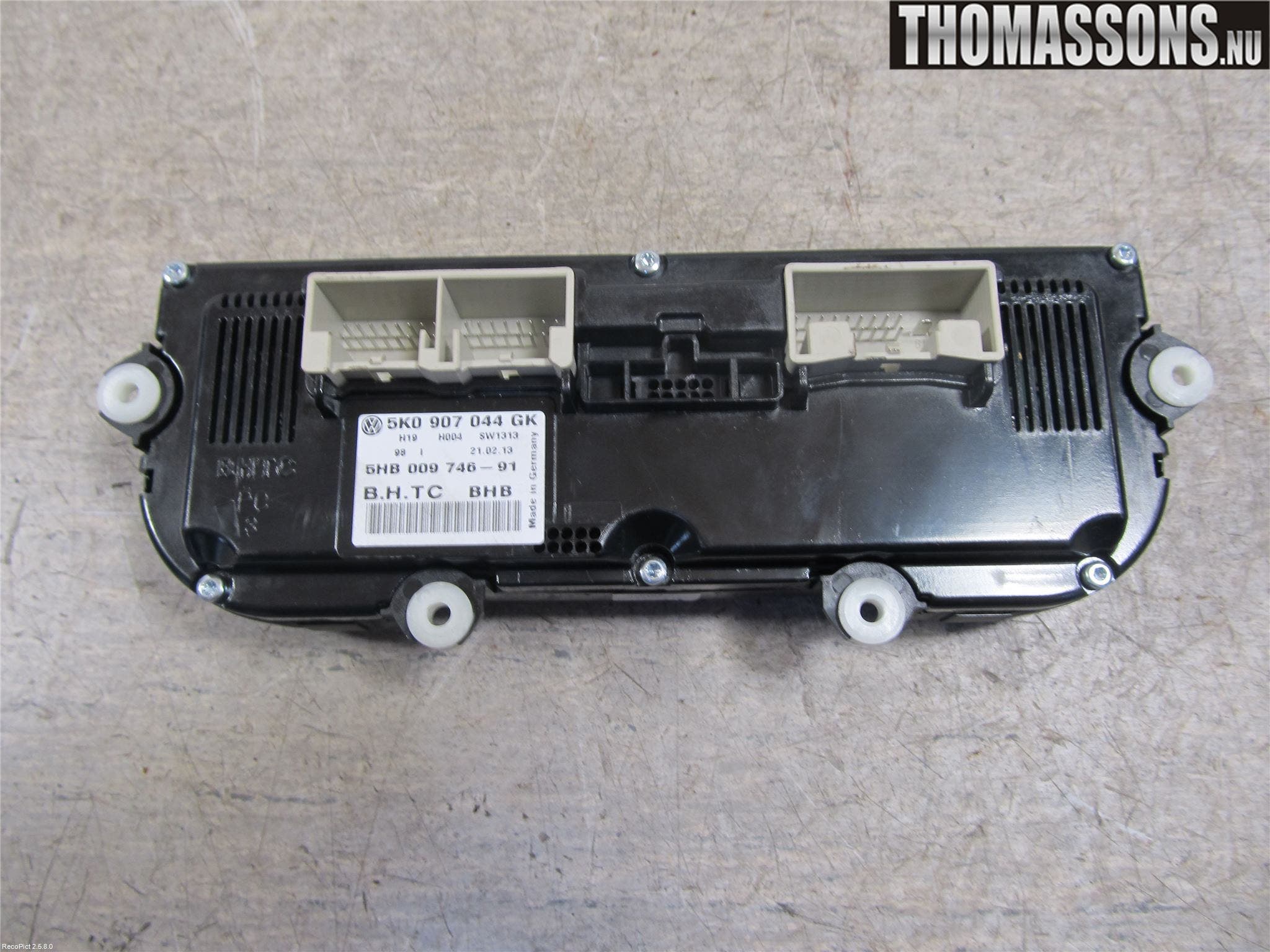 Volkswagen VW GOLF VI 09-13 Varme Ac Betjening-Display