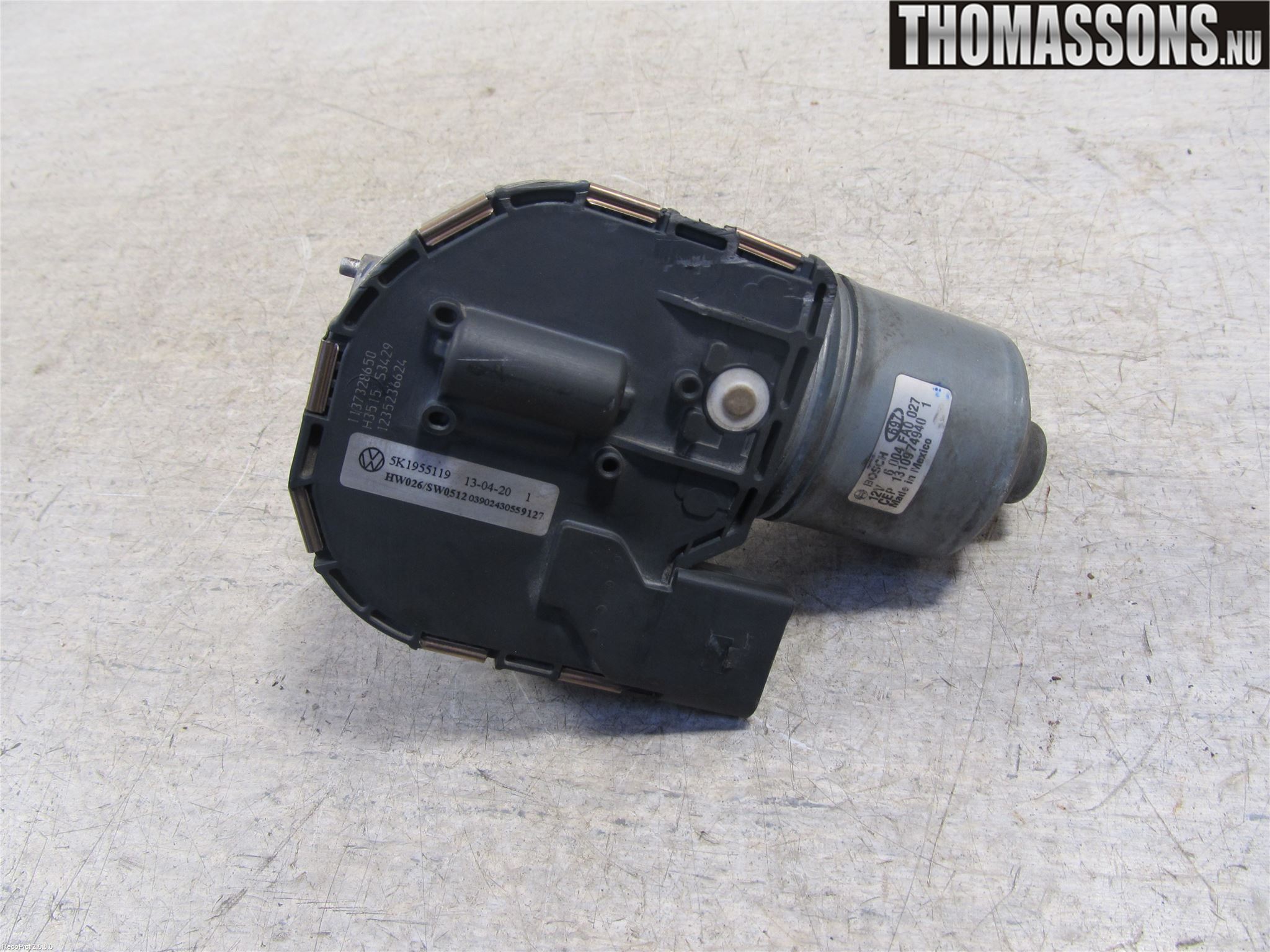 Volkswagen VW GOLF VI 09-13 Viskermotor Frontrute