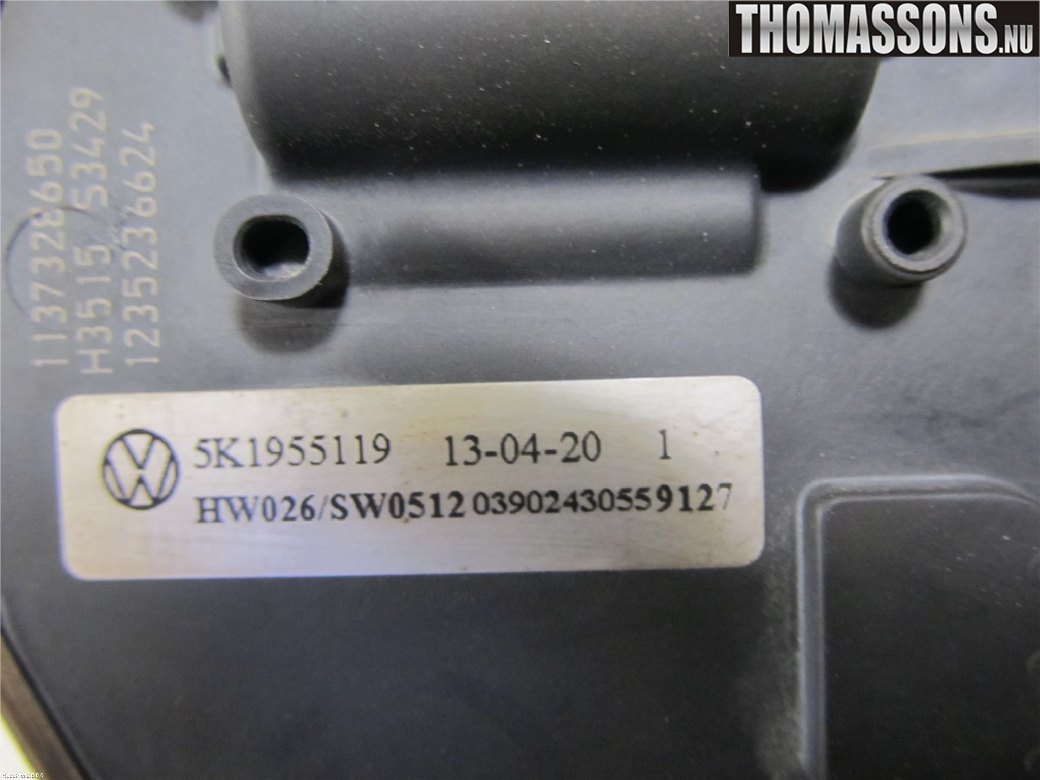 Volkswagen VW GOLF VI 09-13 Viskermotor Frontrute