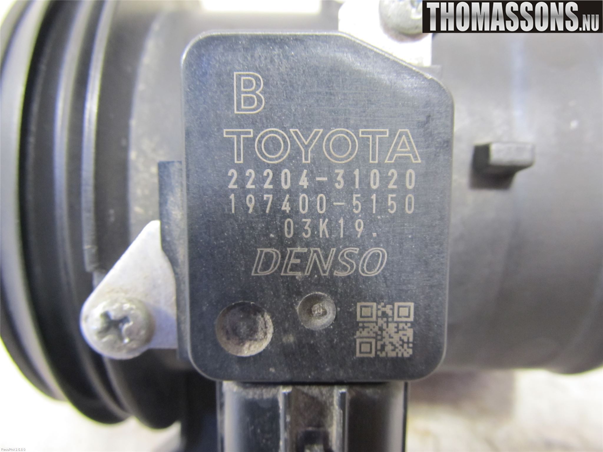 Toyota AURIS 07-09 Inns Luftmassemåler
