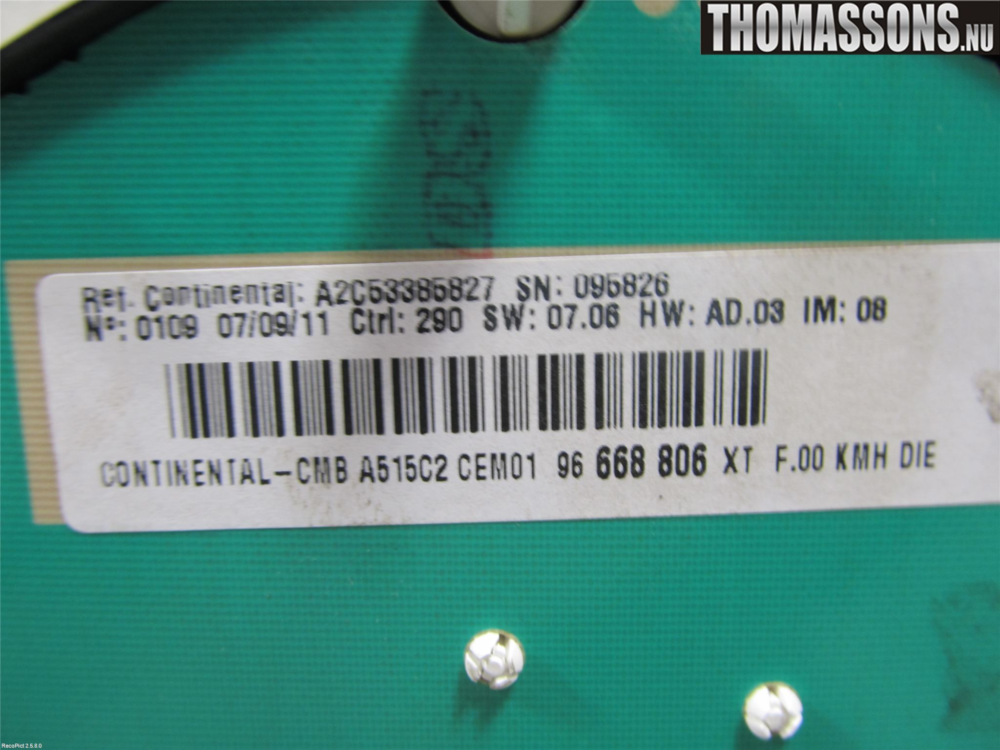 Citroen C3 10-17 Instr Kombinert