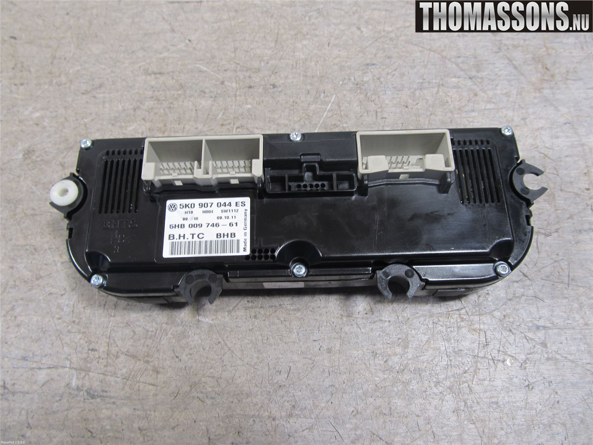 Volkswagen VW PASSAT 11-14 Varme Ac Betjening-Display
