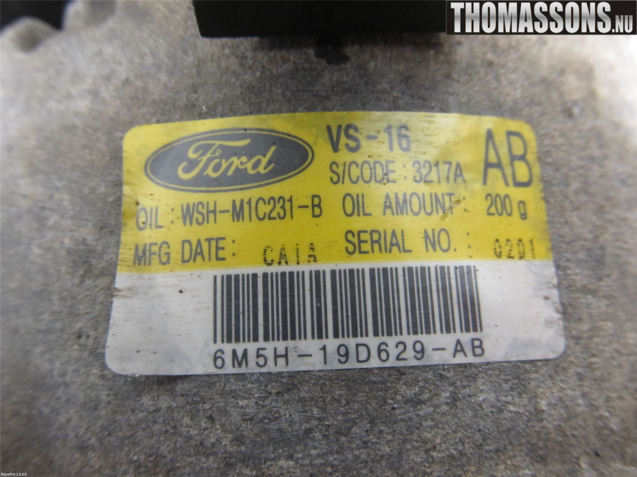 Volvo V50 04-07 Varme Ac Kompressor