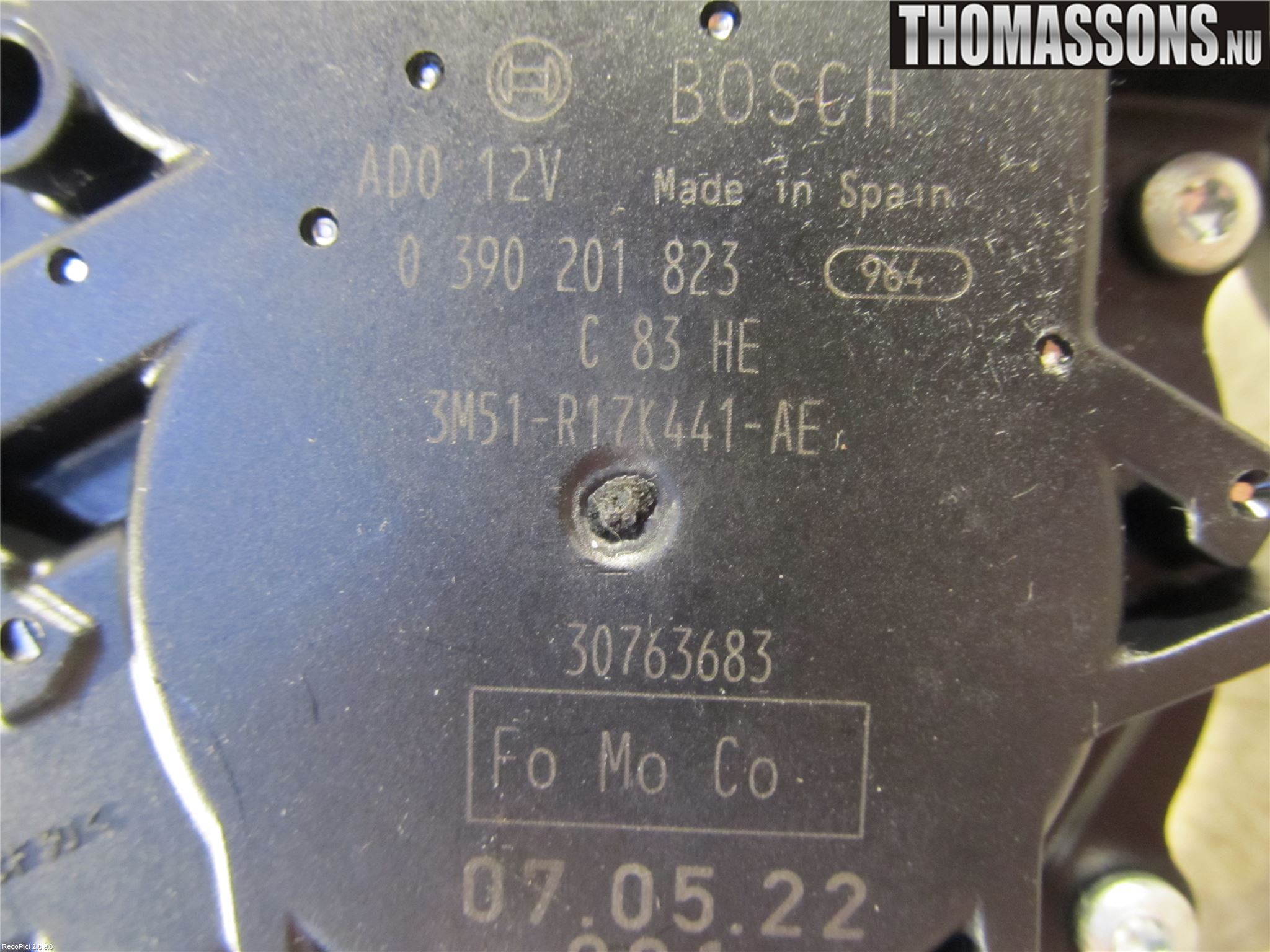 Ford S-MAX 06-15 Viskermotor Bakluke