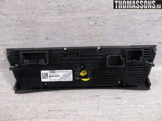 Audi A6/S6 4G 11-18 Varme Ac Betjening-Display