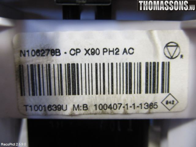 Dacia SANDERO 09-13 Varme Ac Betjening-Display