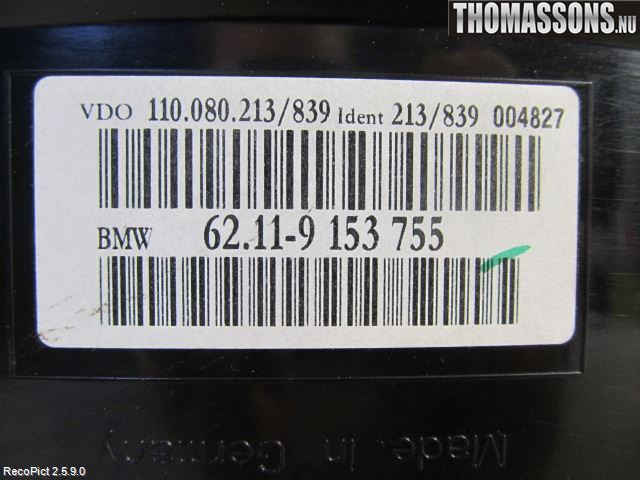 BMW 5 E60/61 Sed/Tou 02-10 Instr Kombinert