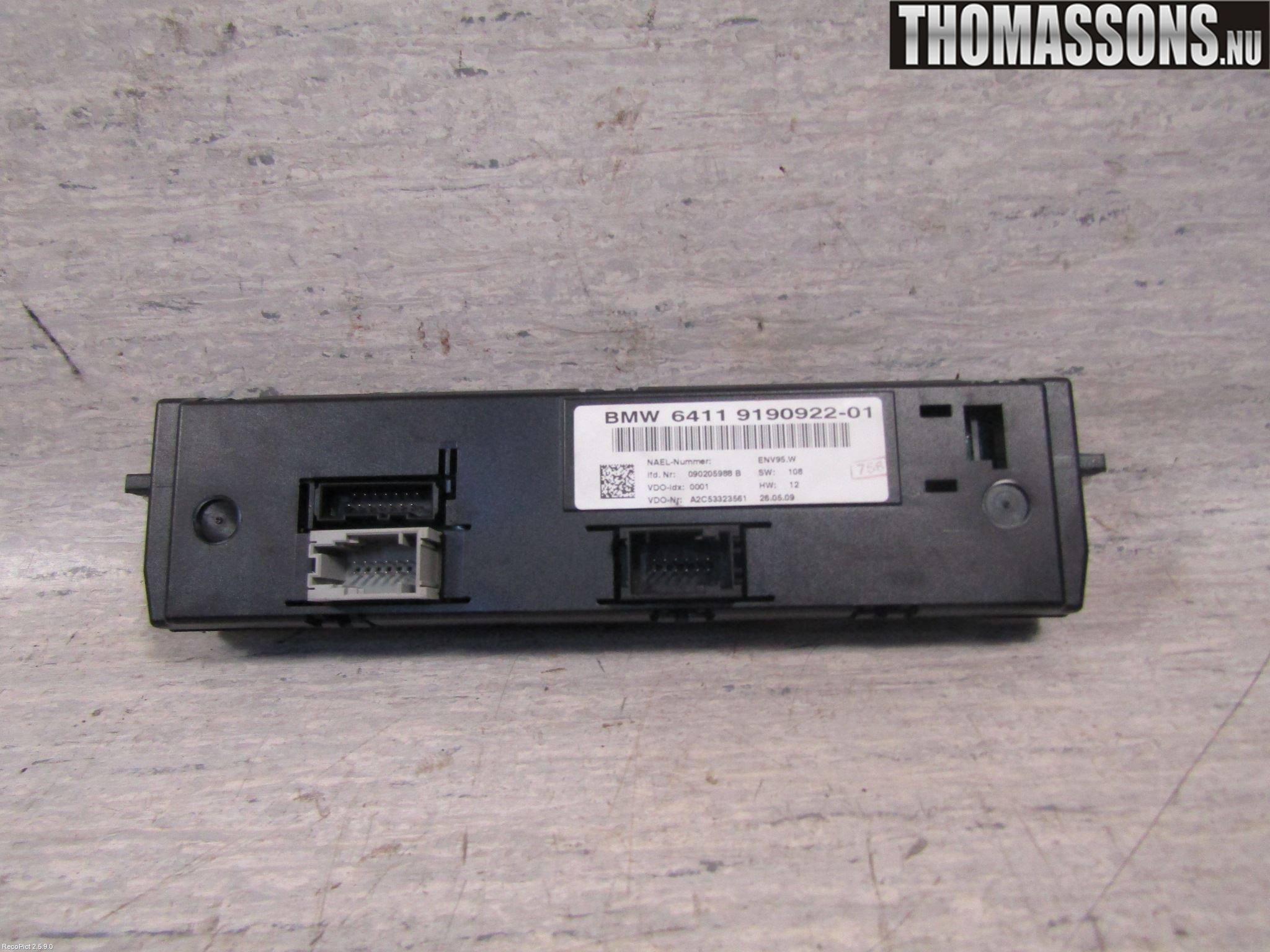 BMW 1 E87/81 5D/3D 03-11 Varme Ac Betjening-Display