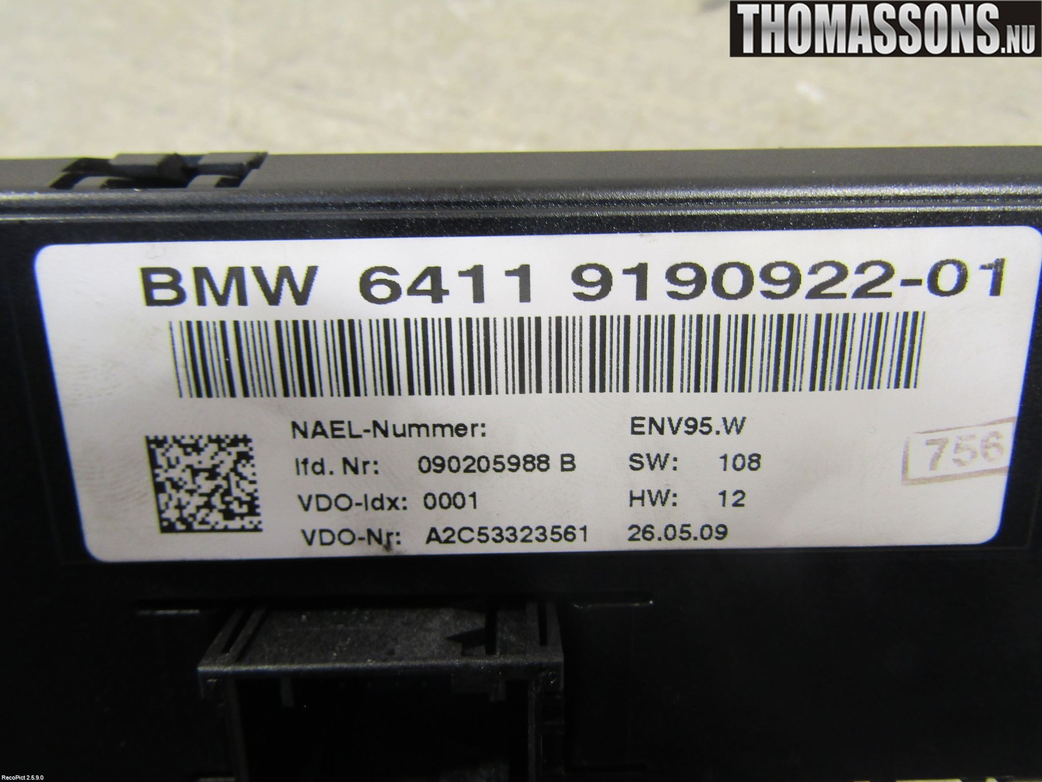 BMW 1 E87/81 5D/3D 03-11 Varme Ac Betjening-Display