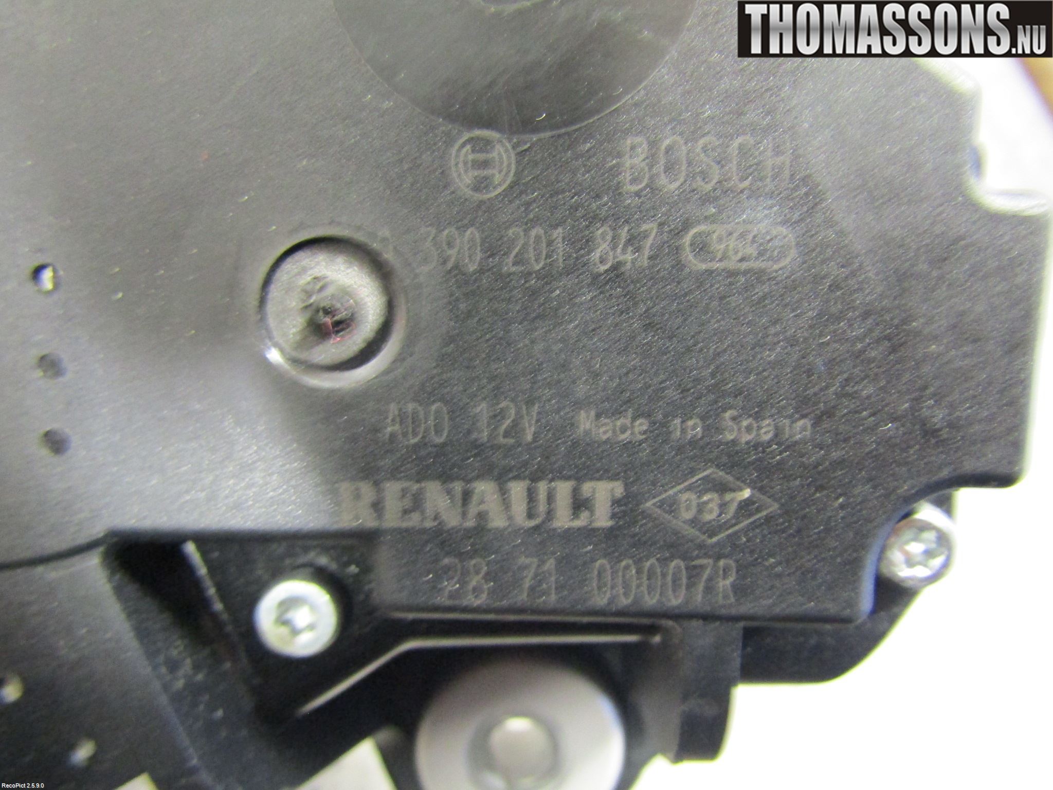 Renault MEGANE III 09-15 Viskermotor Bakluke