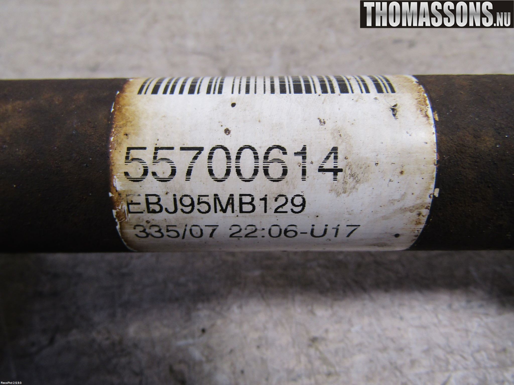 Fiat GRANDE PUNTO 05-10 Drivaksel Foran Kompl Venstre