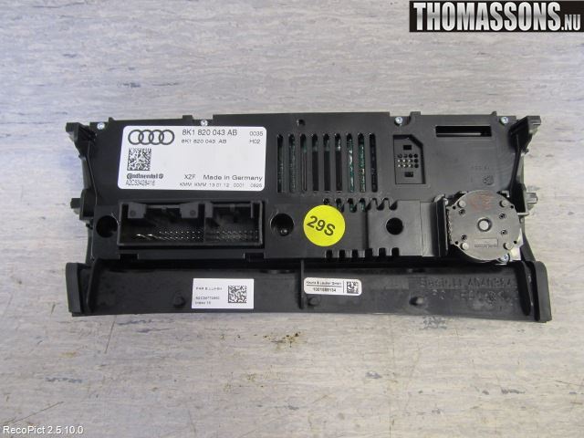 Audi A4/S4 08-11 Varme Ac Betjening-Display