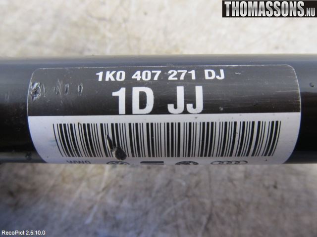 Volkswagen VW GOLF VI 09-13 Drivaksel Foran Kompl Venstre