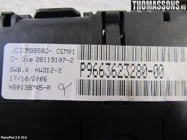 Citroen C4 GRAND PICASSO 07-13 Instr Kombinert