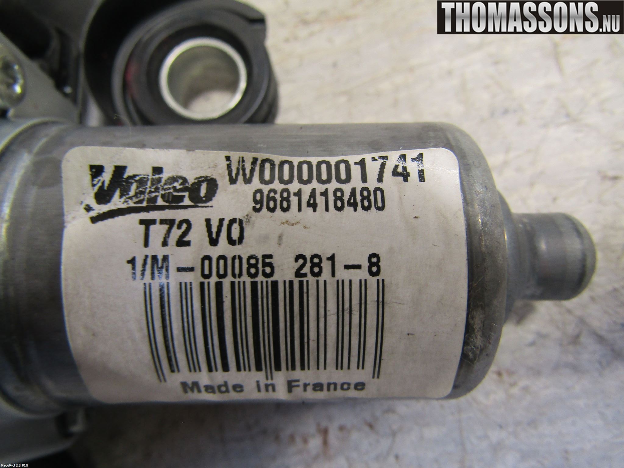 Peugeot 308 08-13 Viskermotor Bakluke