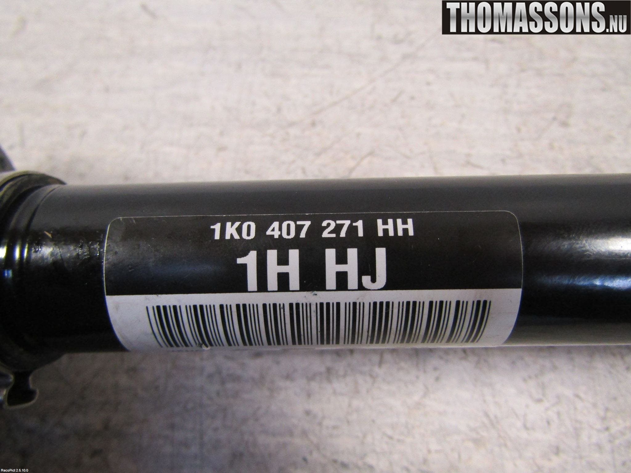 Volkswagen VW GOLF VI 09-13 Drivaksel Foran Kompl Venstre
