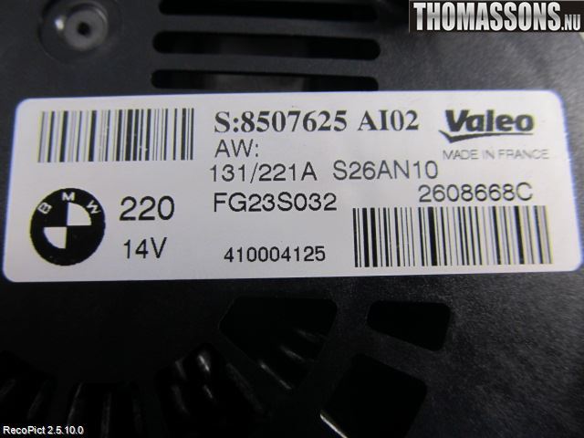 BMW 5 F10/F11/F18 09-17 Dynamo