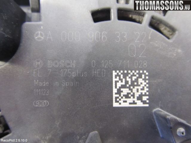 Mercedes-Benz MB B-KLASS (W246/W242) 12-19 Dynamo