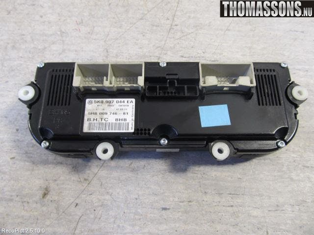 Volkswagen VW GOLF VI 09-13 Varme Ac Betjening-Display